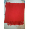 Stunning bright red thick scarf