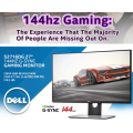 DELL S2716DG 27" 144Hz. Nvidia G-SYNC 2K High Resolution Gaming Monitor. Infinity Display