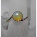 Genuine ETHIOPIAN OPAL SET IN SOLID STERLING with Nice Flashes