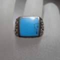 BOLD TURQUOISE SET IN SOLID STERLING