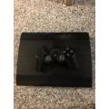 SONY PLAYSTATION 3 SLIM 12GB 1 CONTROLLER  and 6 GAMES