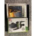 X BOX 360 E 500GB WITH 2 CONTROLLERS and 2 GAMES