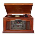Crosley CR42D-PA Lancaster 3-SPEED Turntable With Radio Cd , cassette Player,Aux-in And Bluetooth