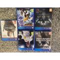 PLAYSTATION SLIM 500GB  WITH 5 GAMES and 2 CONTROLLERS