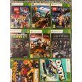 X BOX 360 S 4GB 1 CONTROLLER and 8 GAMES