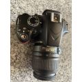 Nikon D3200 with 18-55mm f/3.5-5.6 Auto Focus-S DX VR NIKKOR Zoom Lens and Extra Batt Mint Condition