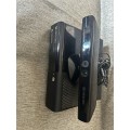 X BOX  360 500GB WITH TWO CONTROLERS AND KINECT SENSOR AND 4 GAMES