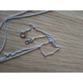55cm Sterling Silver curb chain 1mm gauge