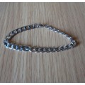Mens Stainless Steel 22cm curb Bracelet 7mm width