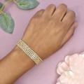 Stunning gold plated 5 row crystal bracelet