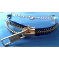 KUTULA Zip Bracelet -  Blue & Gold YKK Zip - M