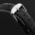 Jaragar Mechanical 6-Hand Black Leather Gents Watch