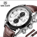 Megir Watches | 3 Options - Black or Brown
