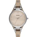 Fossil Ladies Georgia Sand Leather Strap Watch - LAST ONE