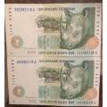Tt Mboweni R10 notes in sequence