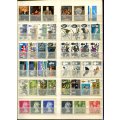 16 Page Stock Book(Included)with Mix World Stamps - Most Pages Scanned