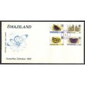 Swaziland - Butterflies - Set of 3 FDC's - 1987