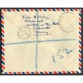 Great Britain - Cover With Letter and Unmounted Mint Set (Attached To Letter In The Margin)