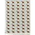 Rhodesia - Animals - Set of 4 Sheets of 50 - MNH - Some Folds and Writing In the Margin