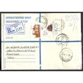 RSA - Cover Registered At Gordon's Bay Post Office