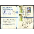 RSA - Cover Registered At Strand Post Office