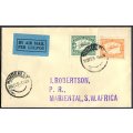 Union of SA - Flight Cover - From Kimberley To Mariental