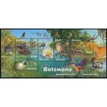 Botswana - Miniature Sheet - Fauna and Flora - MM - Creased