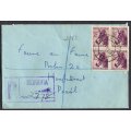 Union of SA - Cover Registered At Moravia Post Office