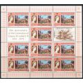 Montserrat - Sheets - QEII 25th Anniversary of Coronation 1978 - MNH - Some Damage at the Top