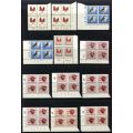 RSA - First Definitive 81 Control Blocks up to 50c  - MNH