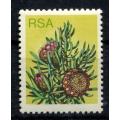 RSA - Protea 6c Variety Black Omitted - 1977 - MNH