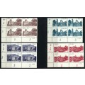 RSA - Set of 17 Control Blocks of 4 + coil Strips of 5 - 1982 - MNH