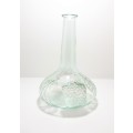 Glass Wine, Port Or Sherry Decanter With Embossed Grape And Leaf Decor