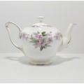 Vintage (1960s) Queen Anne Bone China (Shore and Coggins Ltd.) 6 Cup Tea Pot  Genevieve Pattern