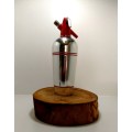 Collectable 1936-1950 Streamline Soda Siphon Chrome With Red Bands