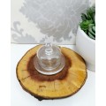 Small Clear Glass Domed Butter Dish