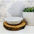Small White Porcelain Pie Dish With Handles