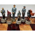 US Generals Civil War Set of Chess Men Pieces Hand Painted