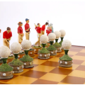 Golf Character themed chess set
