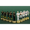 Foot Ball Character themed chess game only chess pieces