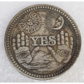 YES/NO Letter Ornaments Commemorative Coin