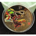 Colorful Dragon Lucky Dragon Sending Blessing Commemorative Medal Zodiac Dragon