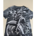 Retro Bike Grey Large Shirt