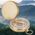 Camping Hiking Pocket Brass Golden Compass
