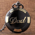 The Greatest Dad Pocket Watch - Black Golden