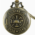 Fire Fighter Letter Pocket Watch