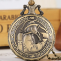 Firefighters Embossed Pocket Watch