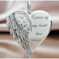 A Piece of My Heart Has Wings Pendant