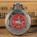 Fire Fighter Letter Pocket Watch - Red