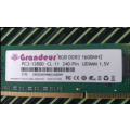 8GB DDR3 1600 MHz PC3-12800 CL11 240pin Non ECC Desktop Memory RAM UDIMM